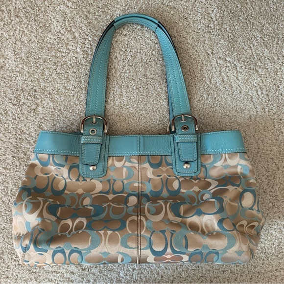 Coach blue bag - Picture 2 of 8